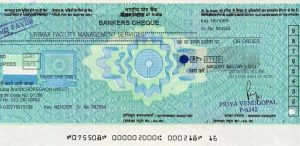 banker's cheque image